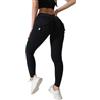 Generic Pantaloni da yoga a vita bassa da donna leggings con tasche per sollevamento glutei da donna leggings cargo elasticizzati a vita alta pantaloni da corsa in cotone pantaloni da yoga da donna con