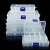 6 Scatole Portaoggetti In Plastica Trasparente Con 36 Scomparti Ciascuna, Divisori Regolabili Removibili, Per Perline, Gioielli, Piccole Parti, 27,5x17,5x4,3 Cm