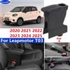 HuangZM Per Leapmotor t03 scatola bracciolo Leapmotor t03 2020 2021 2022 2023 2024 2025 scatola di immagazzinaggio centrale portabicchieri accessori auto
