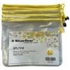 STARLINE Busta a rete con cerniera gialla - PVC - 20 x 25 cm - trasparente - Starline. (unità vendita 5 pz.)