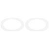 PATIKIL Metallo Goof Rifinitura Anello 2pz 4.72 OD 2.99 ID Circolare Soffitto Chiaro Rifiniture Anello Incasso Chiaro Copertura Anello per Incasso Faretto Chiaro Bianco