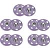 QUARKZMAN Set di 5 bottoni automatici da cucire, 25 mm, in metallo, per chiusura borse, vestiti, cucito, artigianato, viola chiaro.