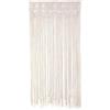 Stgbcst Tenda in macramè, opaca con fettuccia arricciata, per camera da letto, soggiorno, in cotone, divisorio, per camera, festa di matrimonio (180 x 100 cm)
