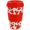 IDRINK®- Tazza in RPET per Caffé con Tappo in Silicone Apribile, Facile da Portare 435 ml, Mug Takeaway Plastica Riciclata 8.7 x 8.7 x 15 cm Ergonomica 435 ml (FOLLOW YOUR HEART)