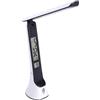 JANDEI - Lampada da scrivania a LED con caricatore wireless, QI e USB, lampade da comodino, luce da lettura flessibile touch, 3 tonalità di colore, intensità regolabile Batería Redonda (Calendario)