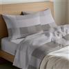 Riad Arredo Mahome Set Completo Letto in Pregiata Flanella 100% Cotone con Trattamento Antipalline - Completo Lenzuola Caldo Cotone Morbide Artigianali Alta Qualità Made in Italy (Tartan Beige, Francese)