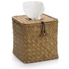 XIMISISE Scatola per fazzoletti in Vimini Quadrato, Scatola per Salviette in Seagrass, Scatola da Fazzoletti Intrecciato Decorativa per Bagno, Soggiorno, Cucina, Camera da Letto (Naturale)