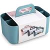 Azyvum Organizer Impilabile Bagno Desk Organizer Scatola di Stoccaggio con Maniglia Cucina Multifunzionale Scatola di Stoccaggio per Bagno/Cucine/Artigianato e Cosmetici