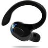 Poeloisy Auricolare Bluetooth Mono V5.2 Senza Fili con Microfono Integrato Gancio Anticaduta 360°, 20 Ore Autonomia Ricarica Rapida, Cancellazione Rumore, Auricolare Wireless Compatibile con iPhone Android PC