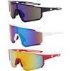 Mineup 3 pezzi occhiali rapidi rave, polarizzati occhiali da bicicletta, protezione UV400, occhiali da sole sportivi, occhiali da sole, occhiali da sole, occhiali da sole, occhiali da sole da