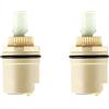 OTOTEC 2 cartucce di ricambio in ceramica per rubinetti da 25 mm, per cucina, bagno, lavabi