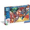 Clementoni - Puzzle per Bambini 104 Pezzi Supercolor, per Bambini 6+ Anni, Illustrazione con Supereroe DC Comics Superman, Idea Regalo, Made in Italy, 38x27 cm, 25074