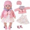 OTMOON Vestiti per bambole da 36-43 cm con cappello, cappotto e calzini (non una bambola)