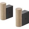 Muuto - Appendiabiti Attach - Nero - Rovere - Designer Dimitri Bähler