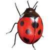 Bits and Pieces - Garden Ladybug - 5-1/2 x 6 - Metal Sculpture - Indoor or Outdoor Decor - Wall Art - Gift for Gardener
