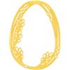Nellie's Choice Fustella di Pasqua, Cornice a Forma di Uovo, Fustella di Forma 6.5 x 8.8 cm, per Creare Biglietti, Pasqua, Scrapbooking, Fai da Te, DIY