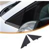 DIYUCAR - Copertura per bandiera specchietto porta auto compatibile con Fiat 500 2010-2025, protezione antigraffio nera per specchio retrovisore lato conducente e passeggero, 1SH17KX7AA, 1SH16KX7AA
