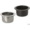 Portabicchieri e lattine roca inox nero