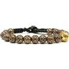 Samsara Bracciale Tibetano Regolabile, Filo in Cotone Cerato, Perlina in Bronzo e Dettagli in Rame, Design Artigianale, Unisex Uomo Donna, Stile Etnico