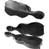 VEVOR Custodia per Violoncello 4/4 Dimensione Completa, in Fibra di Carbonio Composita, Borsa da Viaggio Portatile, con Fodera in Peluche, Doppie Tracolle, Antigraffio, Forma Violoncello, Nero