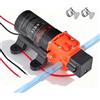 VEVOR Pompa a Membrana dell'Acqua per Camper 12 V CC 4,5 L/min, Pompa dell'Acqua a Membrana Autoadescante a 2 Camere Pressione max. 80 PSI, per Camper, Roulotte, Barche, Irrigazione Giardino