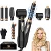 UMIGA Nuovo Set Airstyler 5 in 1, Pro arricciacapelli ad aria da 32 mm, spazzola per asciugacapelli 1000W, 3 temperature e velocità del vento, spazzole per asciugare, arricciare e lisciare i capelli