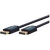Clicktronic Cavo DisplayPort 1.4 con DisplayPort maschio a DP / 4320p / 8k / 60Hz / 2160p / 4K / 120Hz / UHD/FullHD/per Gaming Monitor Scheda grafica Laptop TV/Placcato oro / 3m