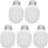 KIMISS 5 Lampadine a LED Ad Alta Efficienza Lampadine a LED Base E12, Luce Soffusa 1 Lampadine 5W 75LM per Lampada da Tavolo Ventilatore da Soffitto Lampada da Parete AC220V,