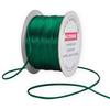 KLTRIBBON Cordoncino natalizio verde da 2 mm, 50 m, per nodi cinesi, coda di topo, corda di seta per bracciali, collane, gioielli e macramè