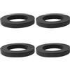 VGOL 4 rondelle piatte in schiuma a ciambella, 92 x 55 x 12 mm, sostituisce PP0034, guarnizione compatibile con Viva 1 1/2 pollici per cassetta WC accoppiata e connessione della pentola