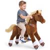 PonyCycle Simulazione Cavallo Giocattolo per Bambini Taglia 4 per 4-7 Anni, Giocattolo Cavalcabile Marrone con Ruote, Modello Y, con Suoni di Cavallo e Freni, Regalo di Natale per Bambini - Y474