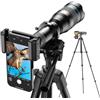 APEXEL Teleobiettivo 60X ad alta potenza per iPhone 14 Pro, obiettivo HD per fotocamera del telefono con otturatore e treppiede per guardare i giochi