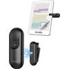 Stouchi Remote Control Page Turner per Kindle Paperwhite Accessori Colorsoft Oasis Scribe eReader 2 in 1 Magnetic Kindle Clicker Leggero per Kindle iPad Tablet con cinturino da polso-Nero