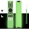 CTRLBETTER Custodia Telecomando in Silicone Compatibile Con TCL RC833A FMB1/FMB3, RC833A FMB4/FMB5 TV Telecomando Copertura Protettiva Antiurto Con un Cordino(Verde Fluorescente)