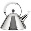 Alessi 9093 W Bollitore in acciaio Inox-Bianco
