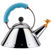 Alessi 9093/1 LAZ Bollitore in acciaio Inox-Azzurro chiaro