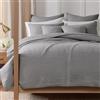 Levtex Home Set copripiumino reversibile per letto king size (269 x 233 cm) e 2 federe (91 x 50 cm), motivo a punti, grigio chiaro, in cotone, per letto king size, leggero, morbido, prelavato