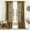 SHINELAND Tende rustiche in iuta marrone chiaro, lunghe 213 cm, per soggiorno, calde e invernali, color terra, stile bohémien, decorazione primitiva, in juta, lino, tweed di bambù, per finestre, porte