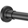 Alskarhem Asta per tenda da doccia regolabile da 81,3 a 203,2 cm, senza trapano, asta per tenda da doccia, in acciaio inox, antiruggine, per bagno, box doccia