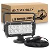 SKYWORLD 7 pollici 36W Faro da ricerca Led, Faro da lavoro a LED da con magnete base magnetica, Flood Luci di Lavoro a Led 12V 24V per Auto Fuoristrada Camion 4X4 SUV ATV UTV Barca