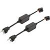 Aramox Decodificatori per Fari H4, 2 Pezzi Decodificatori per Fari H4 Plug Lampadine Resistore Anti Sfarfallio Codice di Errore Cancellatore di Avviso Compatibile con