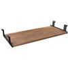FRMSAET Accessori per mobili Accessori per ufficio 53 cm/ 60 cm/ 76 cm Cassetto per tastiera Vassoio Supporto in legno Sotto la scrivania Piattaforma regolabile in altezza. (76 cm, Marrone)