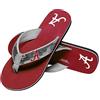 FOCO Womens Ncaa College Team Logo Strap Sandals Alabama Sequin Flip Flop - Large, Team Color, 9-10 US