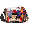 OCT17 Women Mini Clear Transparent Jelly Purse Plastic Cross fanny packs body Durable Summer Shoulder Bag