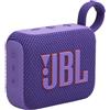 JBL Go 4, Sistema audio portatile waterproof e dustproof, Viola