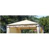 GREENWOOD Telo ricambio per Gazebo Telone pesante beige telo di ricambio con bordo per gazebo gazebi mt. 3x3 i