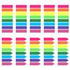 Hanyousheng 2400 Pezzi Segnapagina Adesivi, Segnapagina, 12 Fogli Sticky Notes con 8 Colori, Set Note Autoadesive, Linguette Indice, per Ufficio Scuola Libri