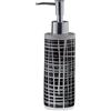 Spirella Dispenser di Sapone in Ceramica Linea Black & White