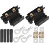 A ABSOPRO 70A Amp ANS Fusibile Supporto Kit, Tubo Terminali, Plastica, Nero, 2 Set