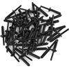 A ABSOPRO Rivetto Auto Paraurti Corpo Porta Fissaggio Clip 6506007AA Nero(Set 50)